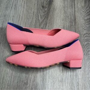 NWOT Rothy's The High Point Shoes Tulip Pink Washable Women’s Size 7.5 Heels